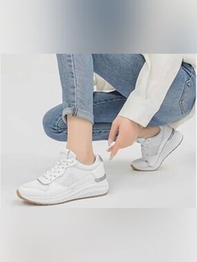 Cestfint Shoes | Cestfint Womens Height Incresing Sneaker | Color: White |
